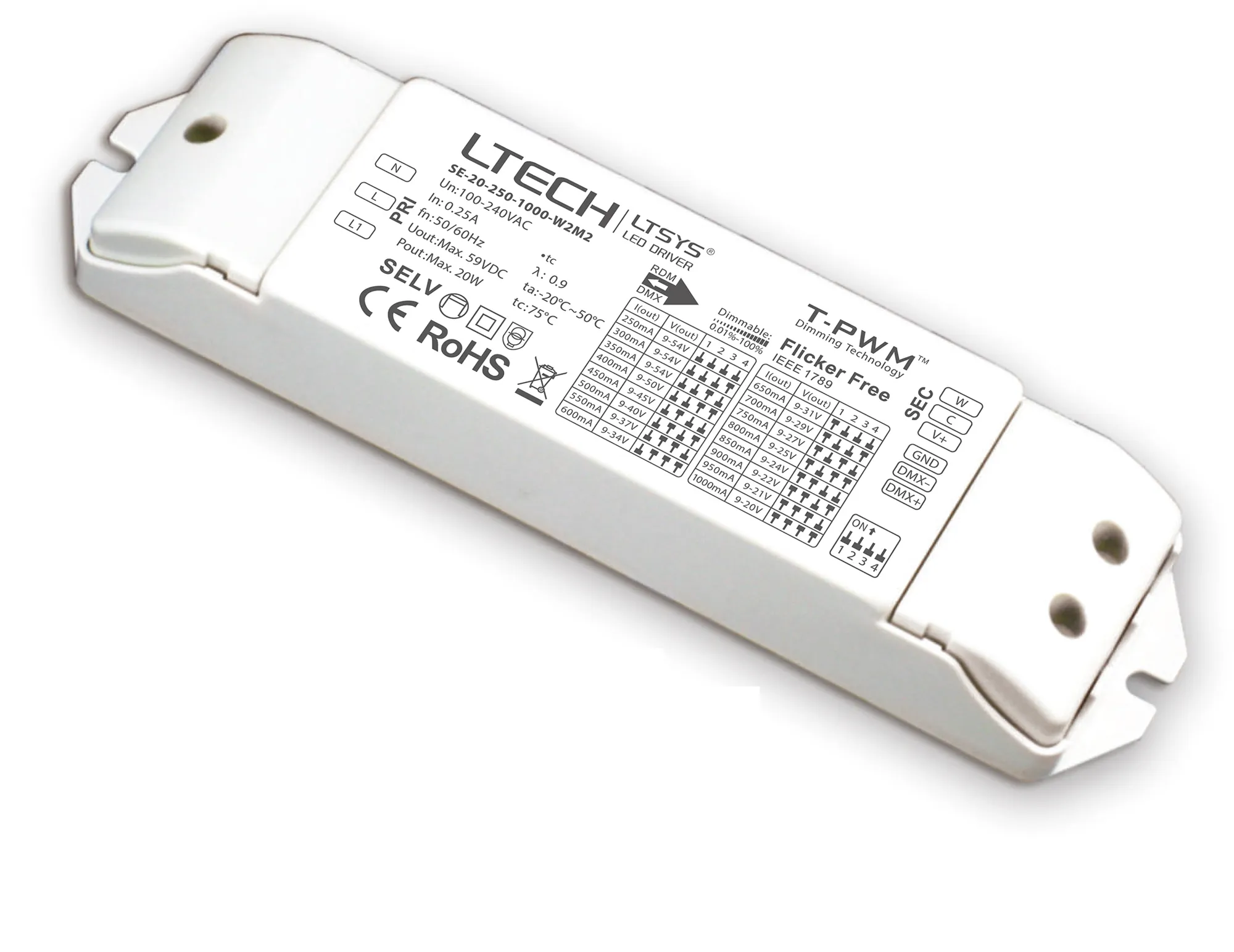 DMX Constant Current Drivers LTECH Multi Function Driver